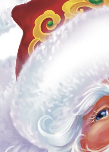 Ded Moroz digital illustration, fragment