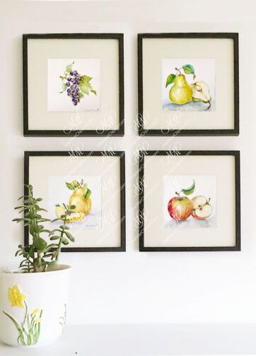 Home decor. Vintage botanical print