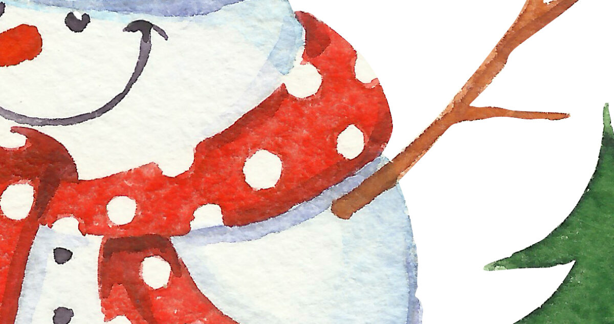 Christmas card Cute snowmen - Image 2