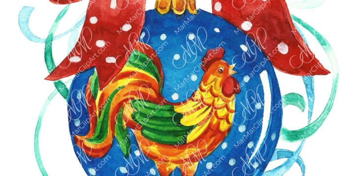 Christmas bauble Cockerel