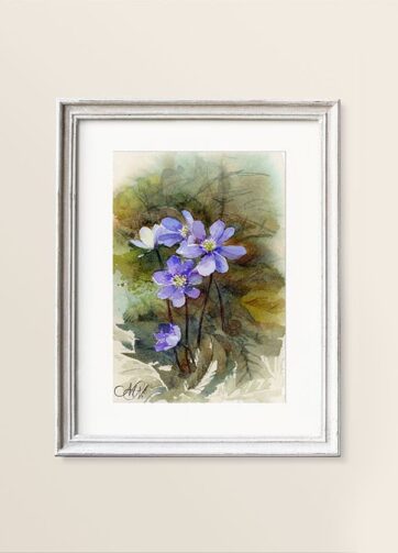 Watercolour Spring flowers