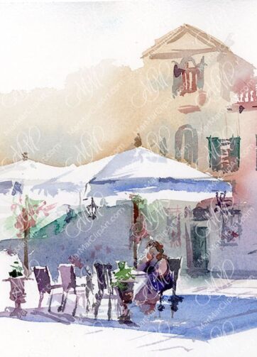 Urban sketch "Day in Venice"