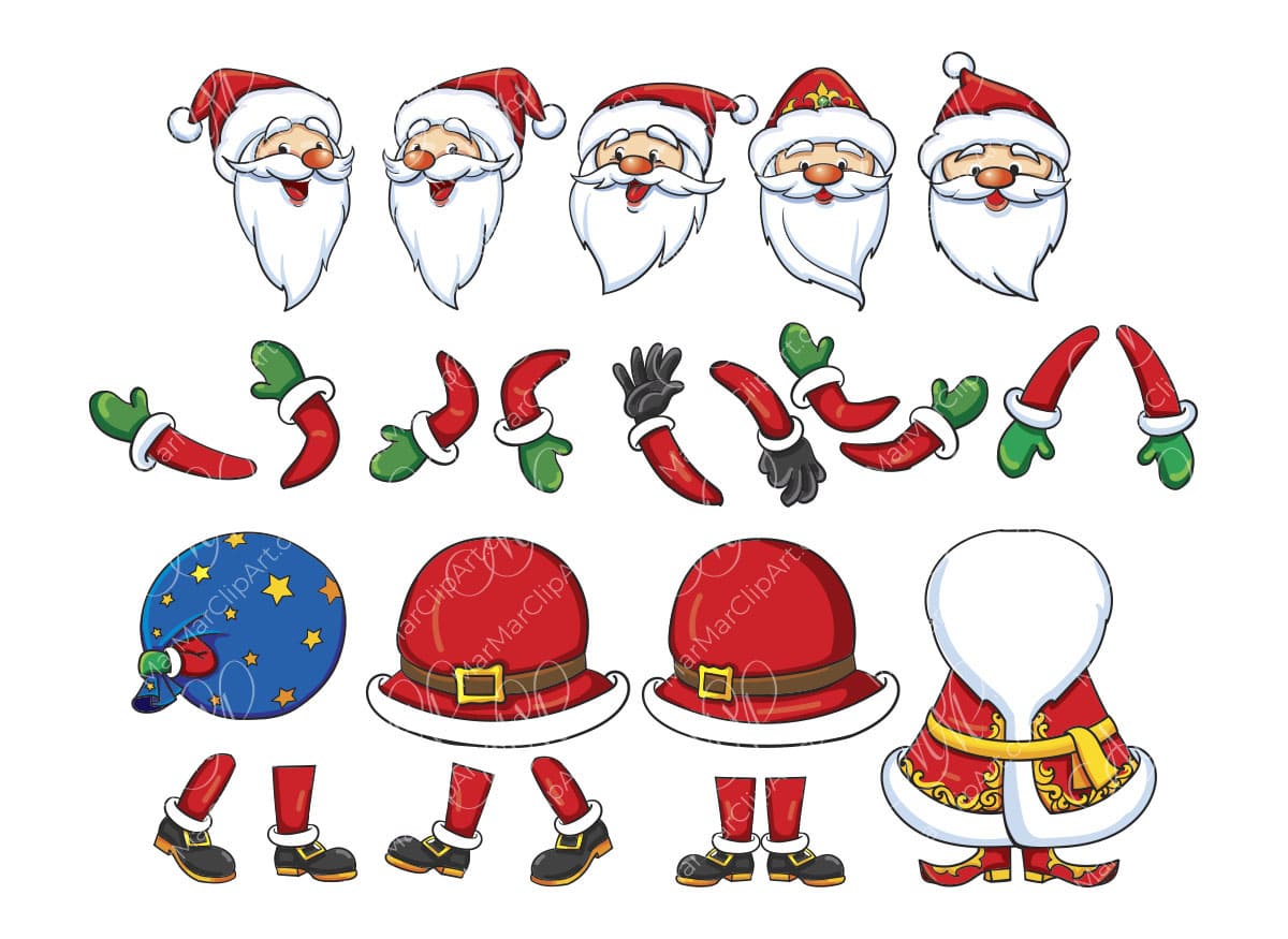 Santa shop claus details