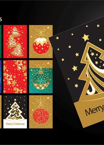 Set of 12 Christmas cards