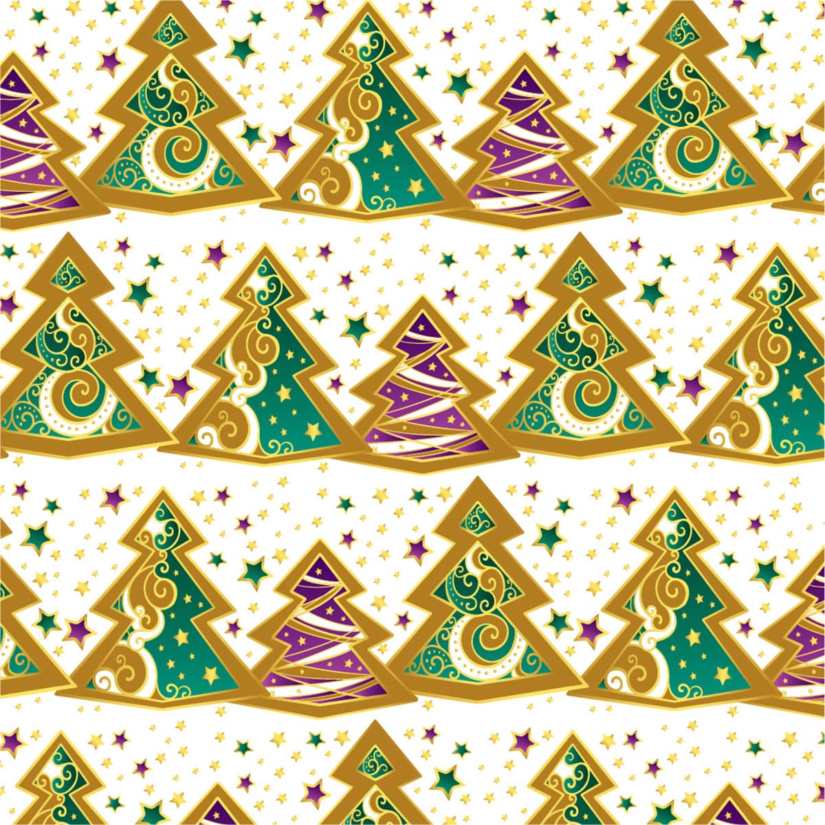Seamless pattern Christmas trees