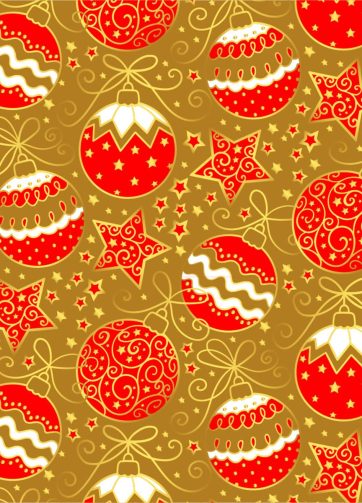 Seamless vector Christmas pattern Stars and Balls