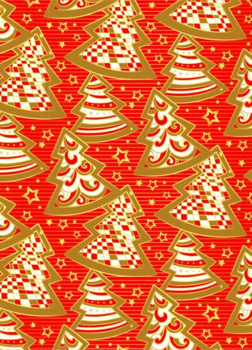 Seamless Christmas pattern Christmas trees