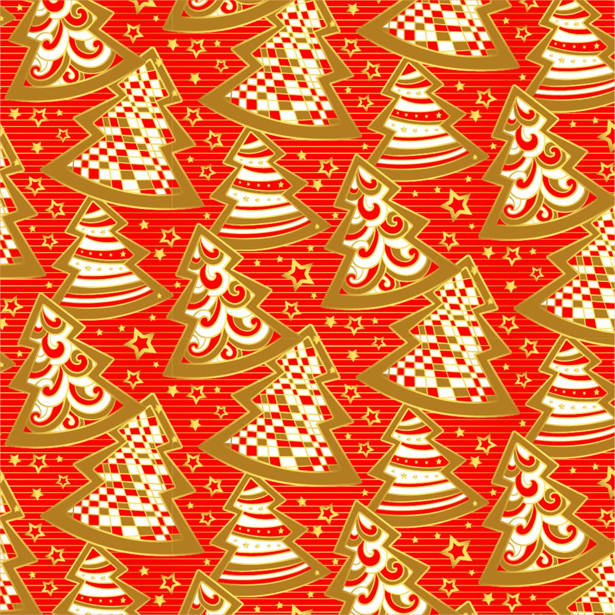 Seamless Christmas pattern Christmas trees