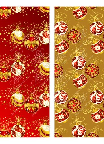 Set of Christmas seamless patterns