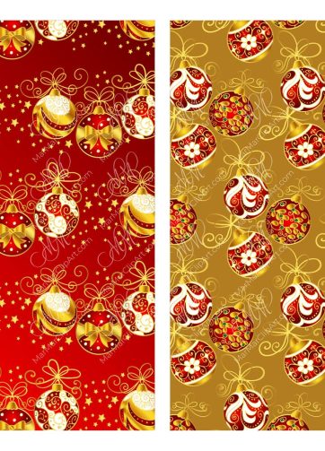 Set of Christmas seamless patterns