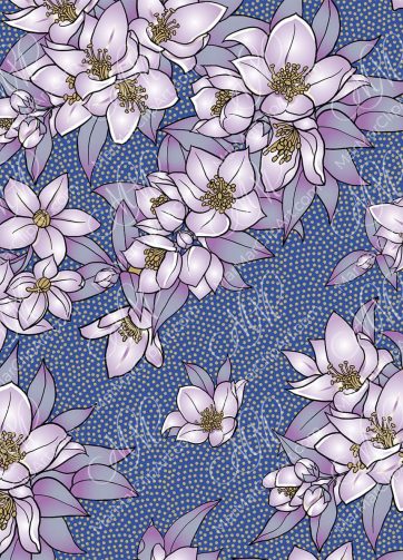 Seamless vector pattern Jasmine