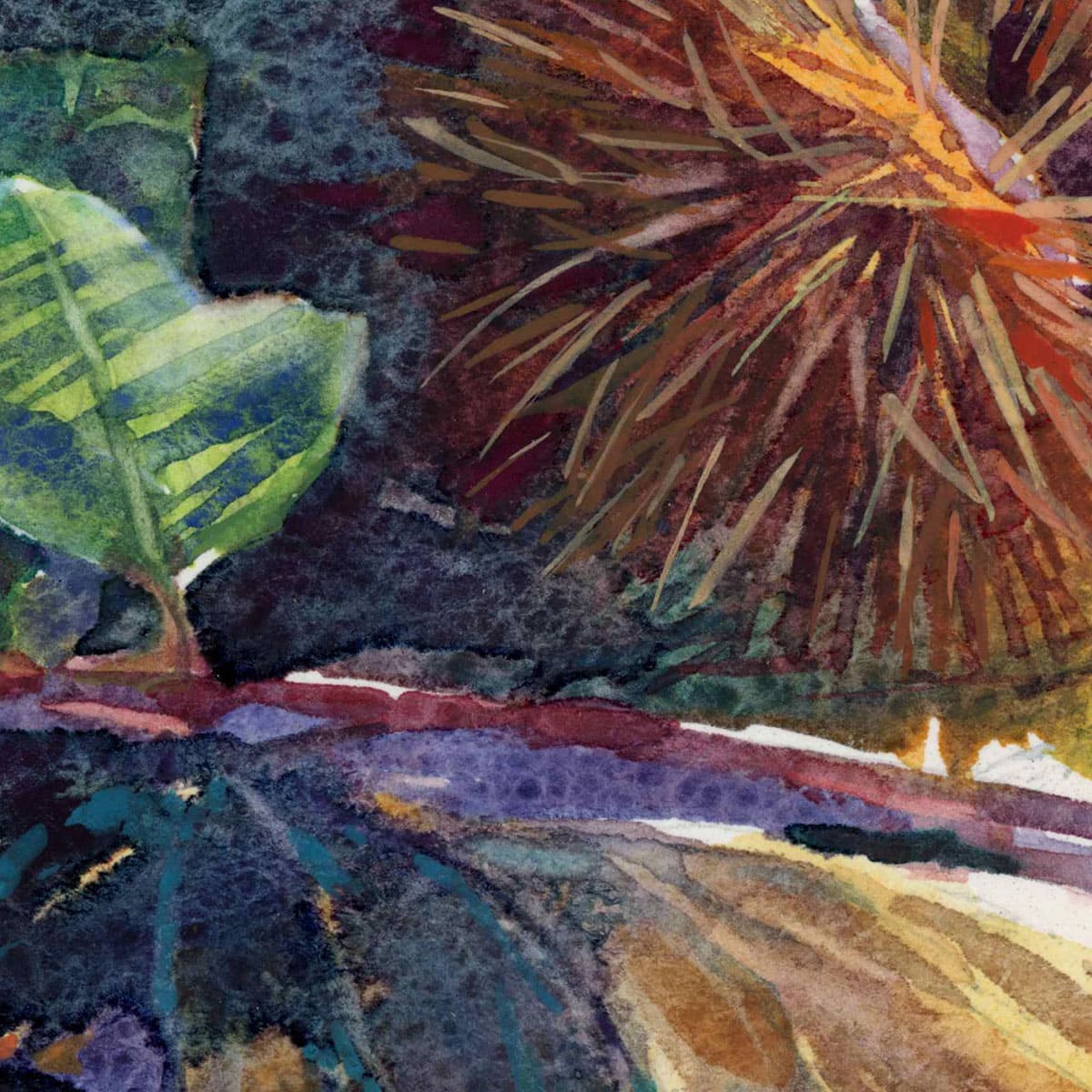 Watercolor Print File. Chestnut