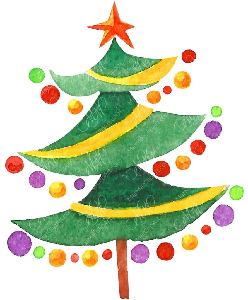 Christmas Characters and Decorations Set, christmas character illustration, holiday clipart, festive digital art